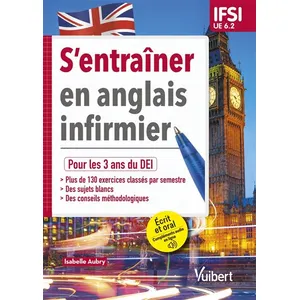 Comparateur de prix : Vuibert S'entraîner en anglais infirmier - UE 6.2