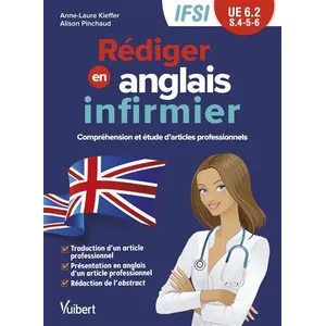 Comparateur de prix : Vuibert Rédiger en anglais infirmier - IFSI UE 6.2