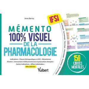 Vuibert Mémento 100% Visuel De La Pharmacologie En Ifsi - 150 Cartes Mentales pas cher