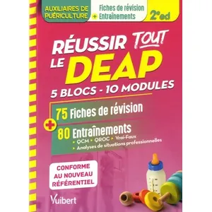 Comparateur de prix : Vuibert Réussir tout le DEAP en 75 fiches de révision et 80 entraineme...