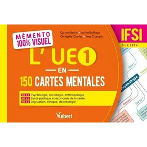 Comparateur de prix : Vuibert Mémento 100% visuel - L'UE 1 en 150 cartes mentales - IFSI broché
