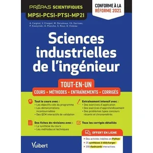 Comparateur de prix : Vuibert Sciences industrielles de l'ingénieur MPSI-PCSI-PTSI-MP2I - Tout-en-un