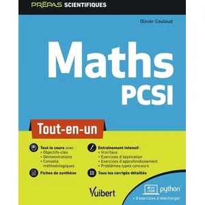 Mathématiques PCSI - Tout-en-un (Vuibert prépas) pas cher