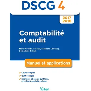 Vuibert DSCG 4 Comptabilité et audit 2017-2018 pas cher