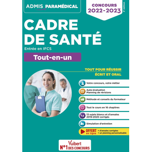 Vuibert Concours Cadre de santé - Entrée en IFCS - Tout-en-un