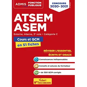 Vuibert Atsem/Asem Externe, Interne, 3e Voie Catégorie C - Cours Et Qcm En 51 FichesVendu paramazon