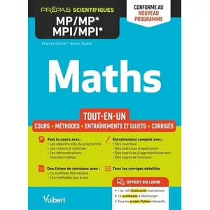 Vuibert Maths MP/MP*-MPI/MPI* - Tout-en-un - Conforme à la nouvelle réforme pas cher