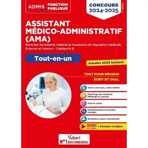 Vuibert Concours Assistant médico-administratif - Catégorie B - Tout-en-un pas cher