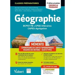 Vuibert Mémento Géographie BCPST / TB / CPGE littéraires / CAPES / Agr... pas cher