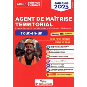 Comparateur de prix : Vuibert Concours Agent de maîtrise territorial 2025 - Catégorie C - To...