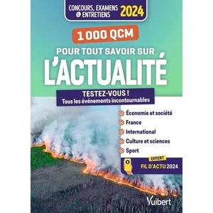 Comparateur de prix : Vuibert 1000 QCM pour tout savoir sur l'actualité Rémi Pérès (Auteur)