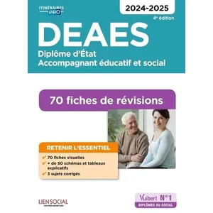 Vuibert Deaes Diplôme D'etat Accompagnant Éducatif Et Social - 70 Fiches De RévisionsVendu paramazon