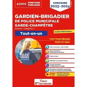 Vuibert Gardien-Brigadier De Police Municipale, Garde-Champêtre - Tout-En-Un pas cher