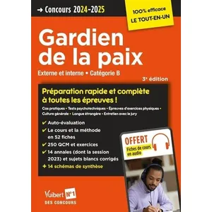 Comparateur de prix : Vuibert Concours Gardien De La Paix - Externe Et Interne