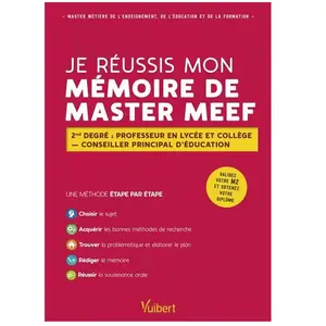 Vuibert Je réussis mon mémoire de Master MEEF