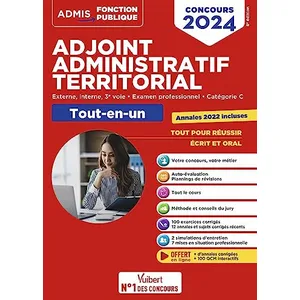 Comparateur de prix : Vuibert Concours Adjoint Administratif Territorial Tout-En-Un - Externe, Interne, 3e Voie, Examen Professionnel, Catégorie C