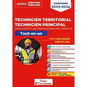Comparateur de prix : Vuibert Concours Technicien territorial - Technicien principal - Catég...