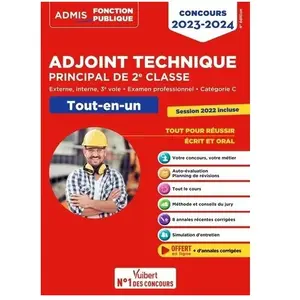 Comparateur de prix : Vuibert Concours Adjoint technique principal de 2e classe - Catégorie ...