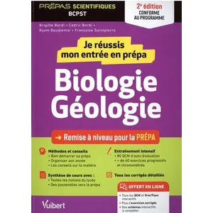 Vuibert Je réussis mon entrée en prépa. Biologie-Géologie 2e édition