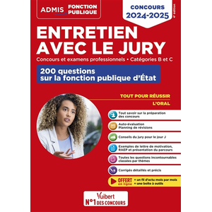Vuibert Entretien avec le jury - 200 questions sur la fonction publiqu...