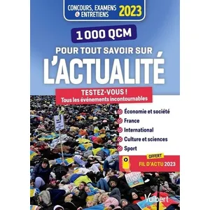 Comparateur de prix : Vuibert 1000 QCM pour tout savoir sur l'actualité broché