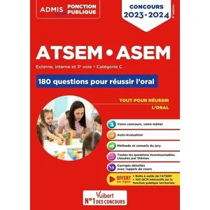 Comparateur de prix : Vuibert Concours ATSEM et ASEM - Catégorie C - 180 questions pour réus...