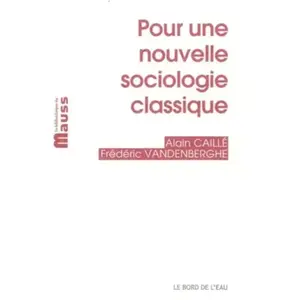 Le Bord De L'eau Eds Pour une Nouvelle Sociologie Classique pas cher