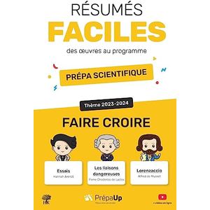 Comparateur de prix : H & K Eds Résumés faciles des oeuvres au programme - Prépas scientifiques thème 2023-2024