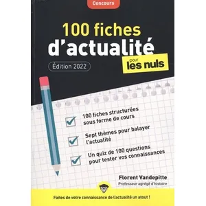 Comparateur de prix : First 100 fiches d'actualité pour les Nuls Concours, 4ème édition