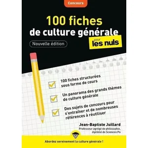Comparateur de prix : First 100 fiches de culture générale pour les nuls concours (3e édition)