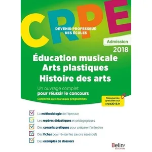 ISBN Crpe admission éducation musicale / arts plastiques / histoire des arts pas cher