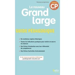 Belin Éducation Le nouveau Grand large CP - Guide pédagogique 2018 pas cher