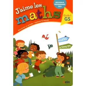 ISBN Belin Éducation J'aime les maths GS - Cahier élève 2016 pas cher