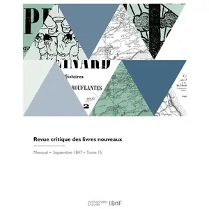Hachette Bnf Revue critique des livres nouveaux broché pas cher