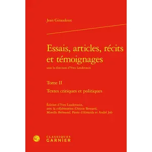 Comparateur de prix : Classiques Garnier Essais, articles, récits et témoignages