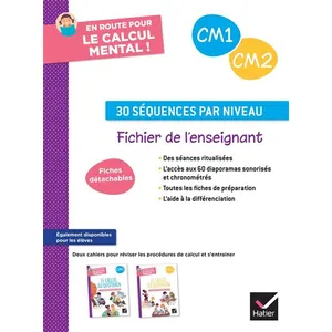Comparateur de prix : Hatier En route pour le calcul mental ! CM - Ed. 2024 - Fichier enseignant