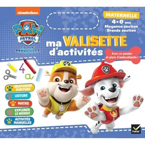 Comparateur de prix : Hatier Ma Valisette D'activités Paw Patrol - Maternelle Moyenne Section, Grande Section