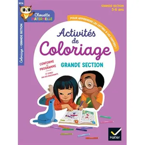 Hatier Maternelle Activités de coloriage GS - 5 ans pas cher
