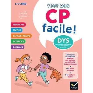 Hatier Tout mon CP facile ! Adapté aux enfants dys ou en difficulté d'apprentissage pas cher