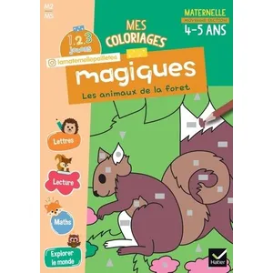 Comparateur de prix : Hatier Mes Coloriages Magiques Moyenne Section - Les Animaux De La Forêt