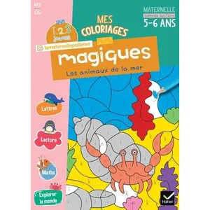 Comparateur de prix : Hatier 1, 2, 3 Jouons ! Tome 3 : Mes coloriages magiques - GS - Les animaux de la mer