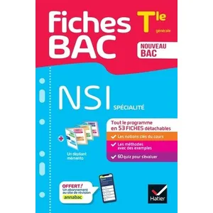 Hatier Fiches bac - NSI Tle (spécialité) - Bac 2025 broché pas cher