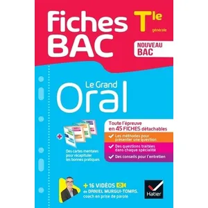 Hatier Fiches bac - Le Grand Oral Tle - Bac 2025 Collectif (Auteur) pas cher