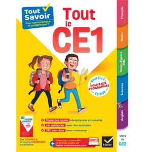 Comparateur de prix : Hatier Tout Le Ce1 - Avec Le Guide Parents Détachable