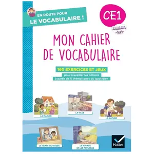Hatier En route pour le vocabulaire ! CE1 - Ed. 2025 - Cahier élève broché pas cher