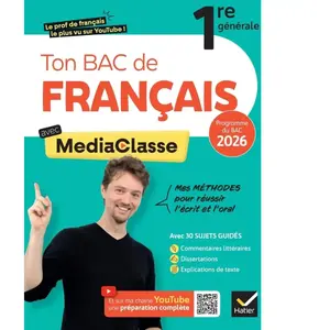 Comparateur de prix : Hatier Ton Bac de français avec MediaClasse - Bac 2026 (programme d'oeuvres 2025-2026) broché