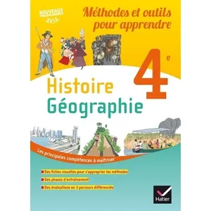 Comparateur de prix : Hatier Méthodes et outils pour apprendre - histoire-géographie - 4e - cahier de l'élève