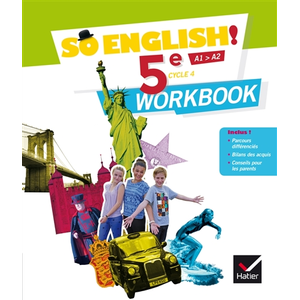 Comparateur de prix : Hatier So English ! 5e, cycle 4, A1-A2 : workbook ledru-germain, evelyne