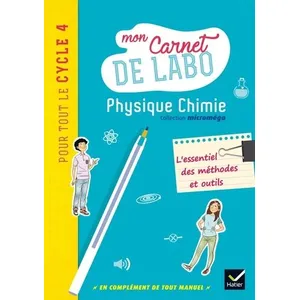 Comparateur de prix : Hatier MICROMEGA : physique-chimie - cycle 4 - mon carnet de labo (édition 2017)