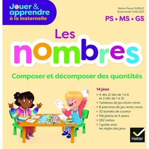 Comparateur de prix : Hatier BOITE DE JEUX LES NOMBRES, Composer et décomposer des quantités